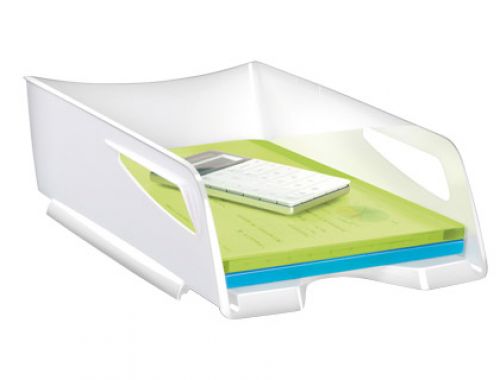 Tabuleiro de secretaria cep maxi de grande capacidade 386x270x115 mm plastico branco , Cep , 75947 , 3462159004792